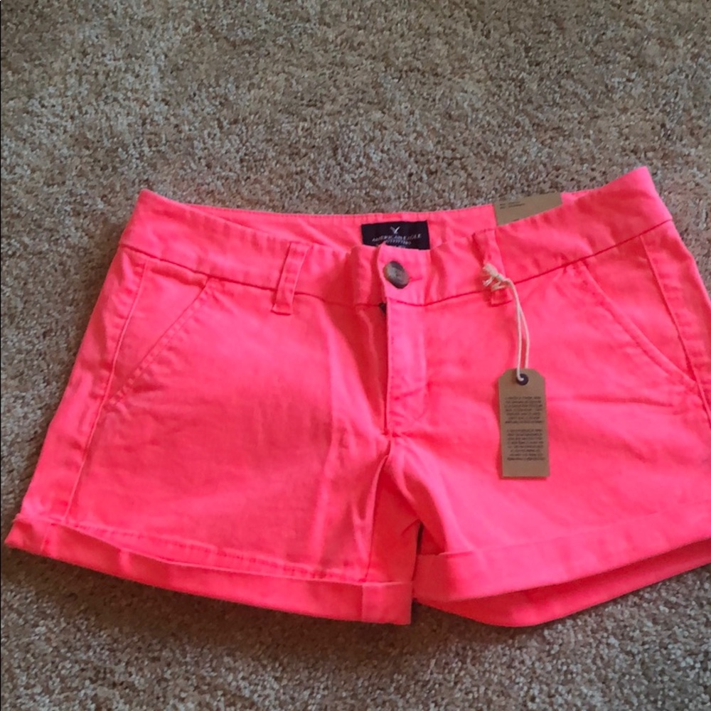 American eagle shorts neon, tan ready beautiful